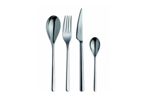 Набор столовых приборов Bugatti Sintesi на 6 персон 24 предмета, сталь нержавеющая, серый