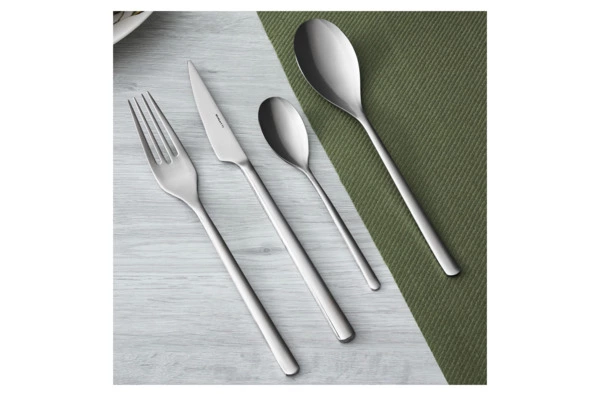 Набор столовых приборов Bugatti Sintesi на 6 персон 24 предмета, сталь нержавеющая, серый