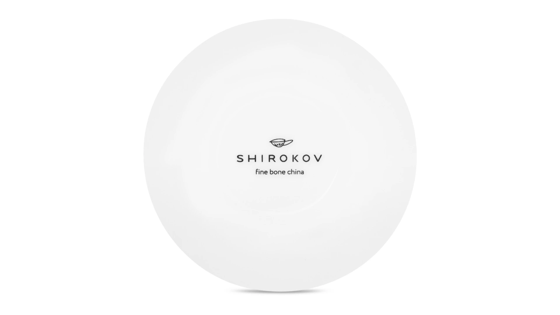 Розетка Shirokov Скетчбук Русполия 8 см, фарфор костяной