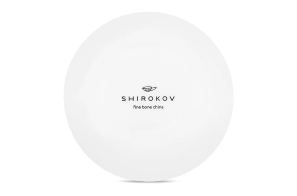Розетка Shirokov Скетчбук Русполия 8 см, фарфор костяной