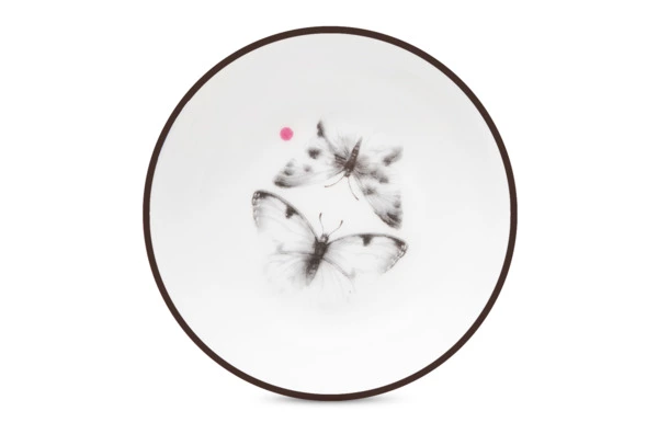 Сервиз столовый Shirokov Скетчбук Бабочки на 4 персоны, 16 предметов, фарфор костяной,  п/к