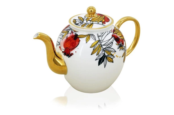 Сервиз чайный Empire Гранатовый сад на 6 персон 15 предметов, фарфор твердый