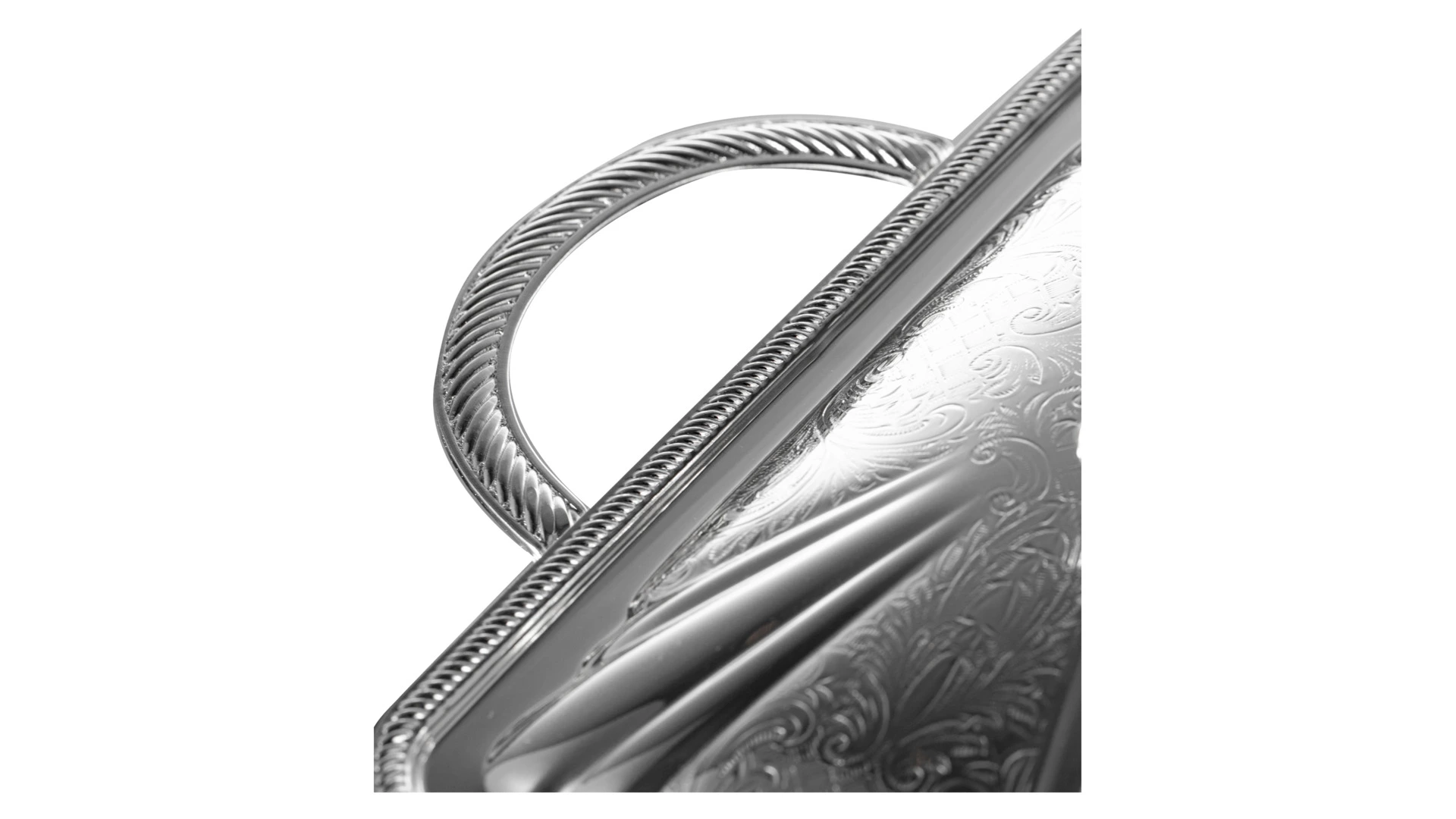 Мармит для двух блюд с крышками Queen Anne 41х28х19 см, сталь, стекло, посеребрение