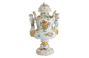 Ваза Meissen Купидоны 43 см, фарфор, лимитированный выпуск
