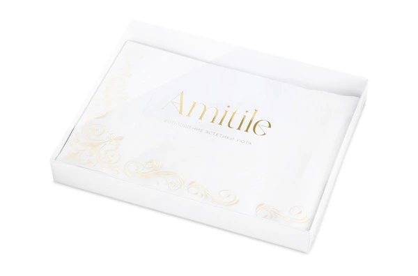 Дорожка для стола вышивка экрю Amitile Версаль 50х210 см, лен, п/к