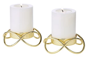 Набор подсвечников Edzard Бастия с подставками для чайной свечи Корнелиус d11,5хh3 см, 4 шт, никель