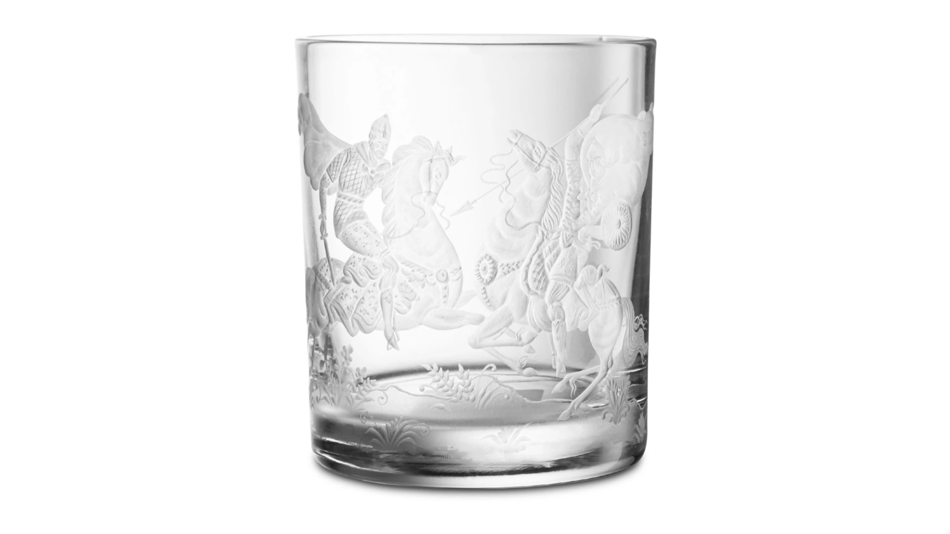Набор стаканов для виски Decor de table Гладь Богатыри 330 мл, 2 шт, хрусталь