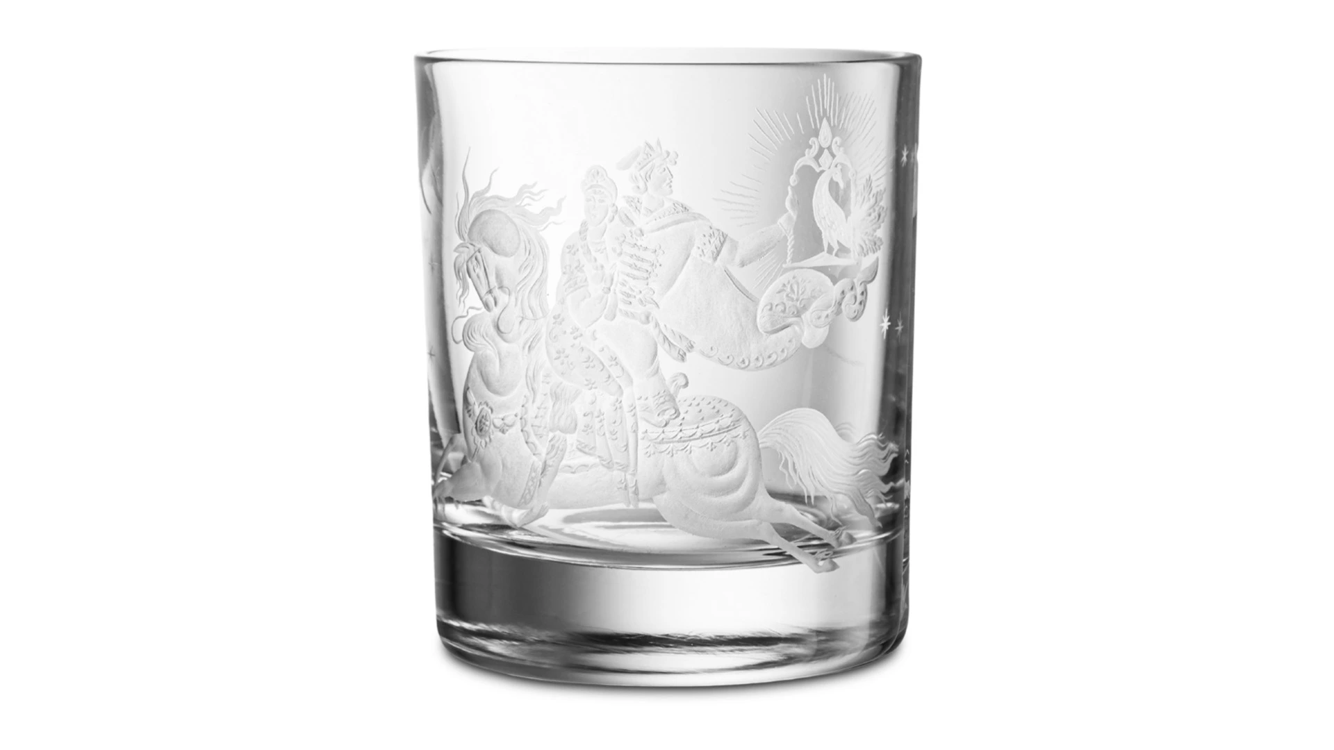 Набор стаканов для виски Decor de table Гладь Богатыри 330 мл, 2 шт, хрусталь