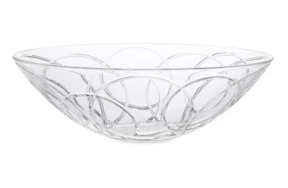 Блюдо для центра стола Duccio di Segna Круг 43х29 см, хрусталь, прозрачное