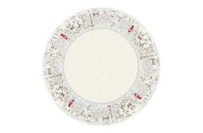 Скатерть круглая Decor de Table Лесные друзья у кормушки d165 см, гобелен