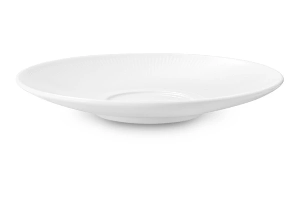 Чашка чайная с блюдцем Decor de table Плиссе 230 мл, фарфор костяной