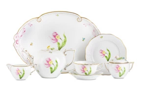 Тет-а-тет чайный Herend Китти на 2 персоны 10 предметов, фарфор