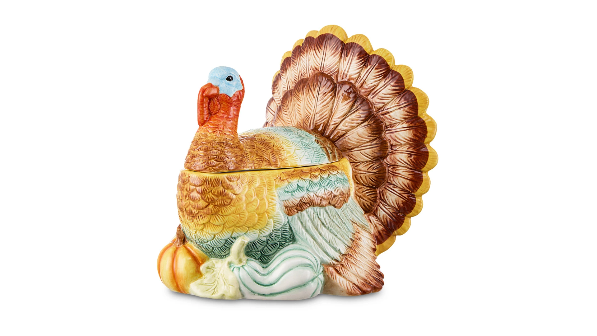 Банка с крышкой Decor de table Рождественская индюшка 23,85х23,85х25,64 см, керамика