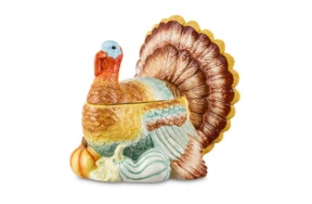 Банка с крышкой Decor de table Рождественская индюшка 23,85х23,85х25,64 см, керамика