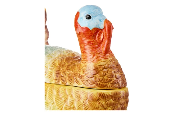 Банка с крышкой Decor de table Рождественская индюшка 23,85х23,85х25,64 см, керамика