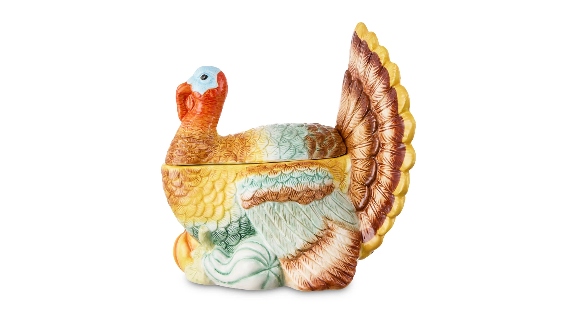 Банка с крышкой Decor de table Рождественская индюшка 23,85х23,85х25,64 см, керамика