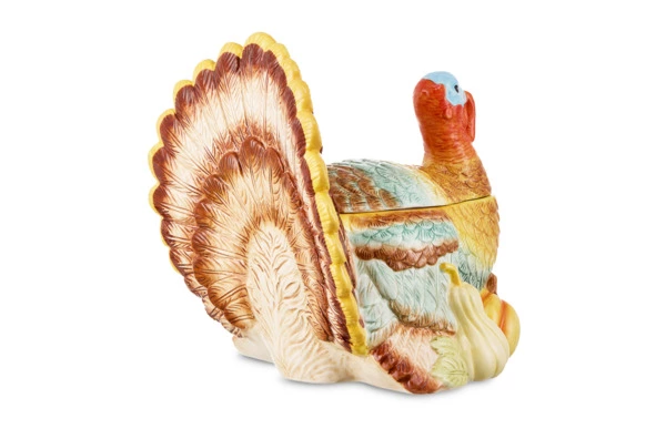 Банка с крышкой Decor de table Рождественская индюшка 23,85х23,85х25,64 см, керамика