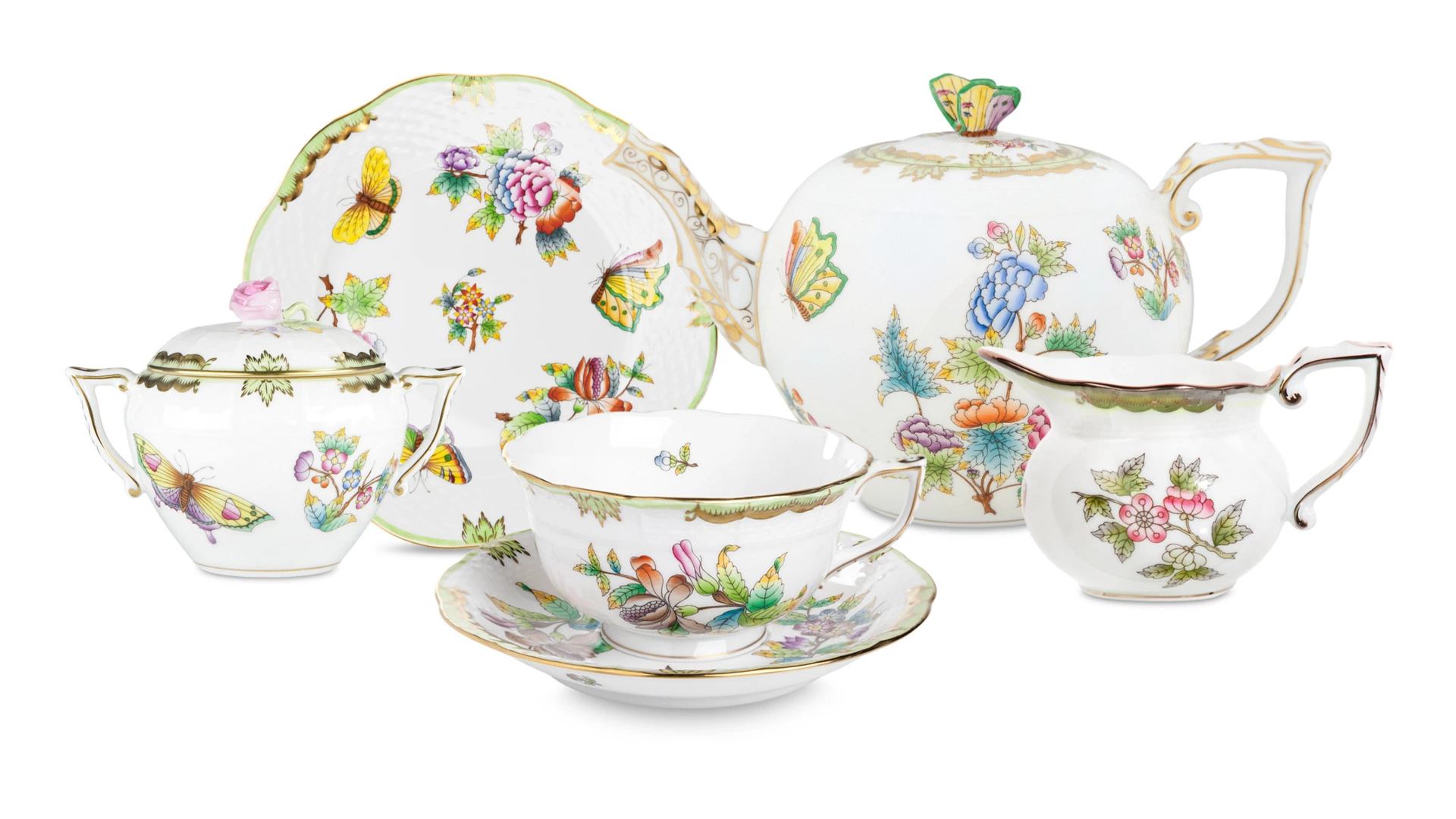 Сервиз чайный Herend Виктория на 6 персон 21 предмет, фарфор