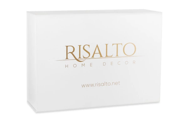 Набор подарочный Risalto Murano ваза Белое золото, рефилл The Rosso 500 мл, палочки 30 см