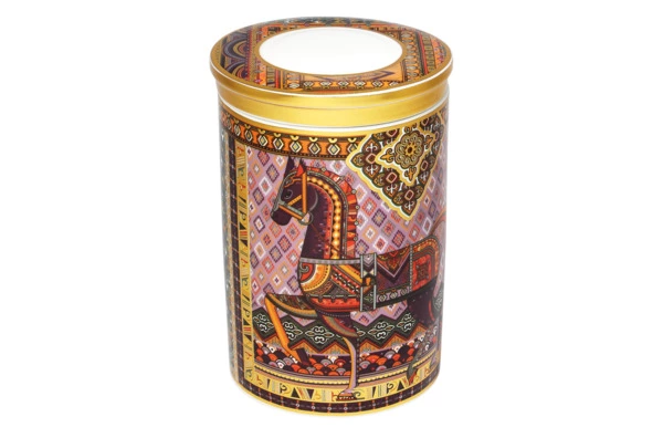 Банка для хранения Empire Сивка-Бурка 11х11х17 см, фарфор твердый, п/к