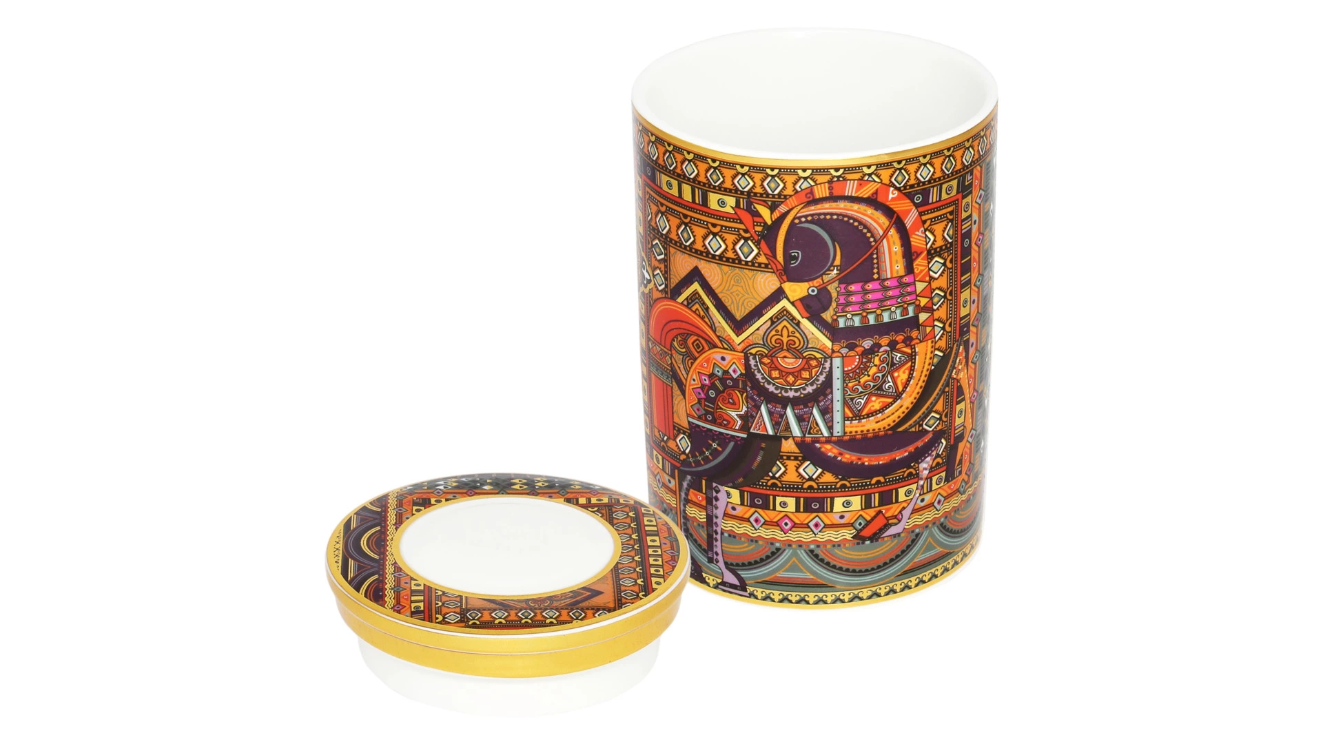 Банка для хранения Empire Сивка-Бурка 11х11х17 см, фарфор твердый, п/к