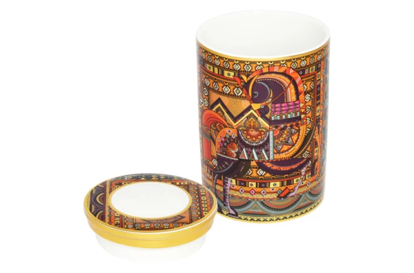 Банка для хранения Empire Сивка-Бурка 11х11х17 см, фарфор твердый, п/к