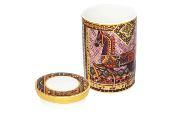 Банка для хранения Empire Сивка-Бурка 11х11х17 см, фарфор твердый, п/к