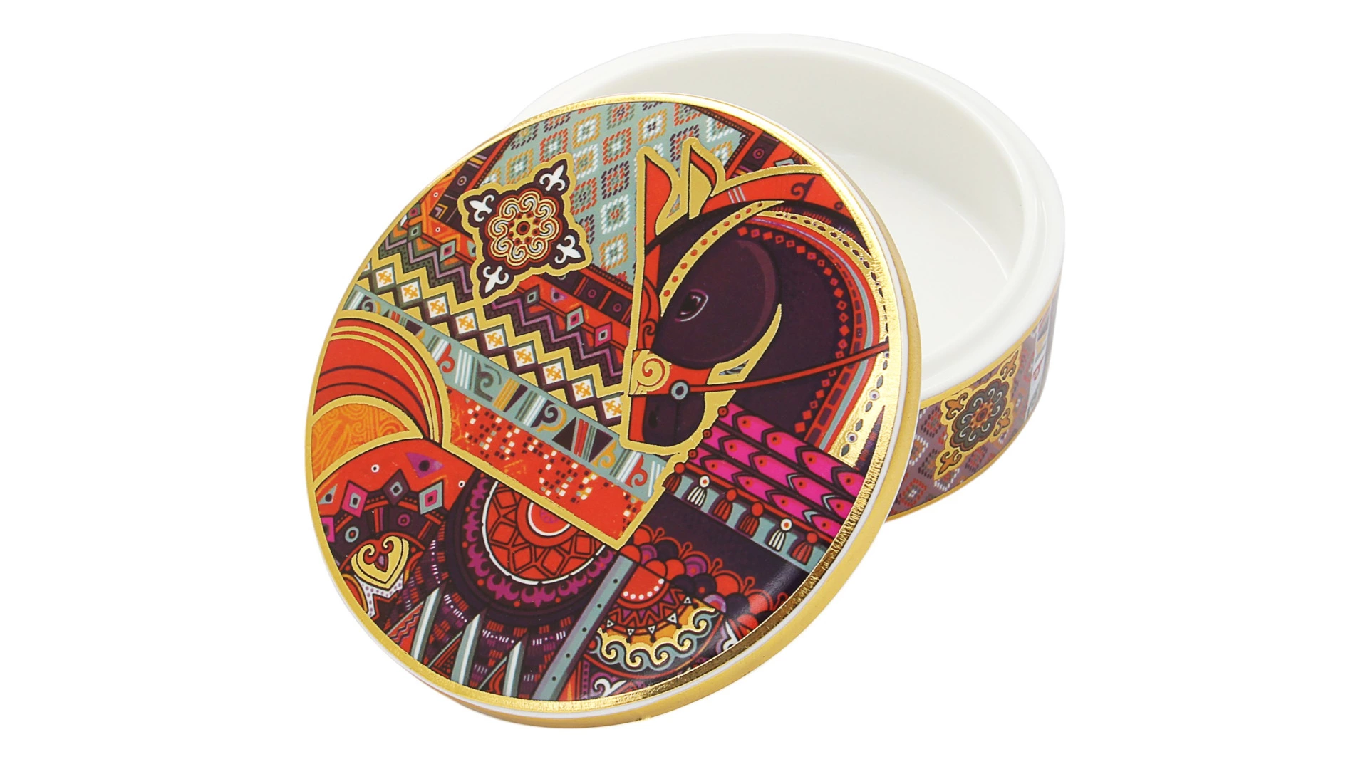 Шкатулка Empire Сивка-Бурка 12х12х4 см, фарфор твердый, п/к