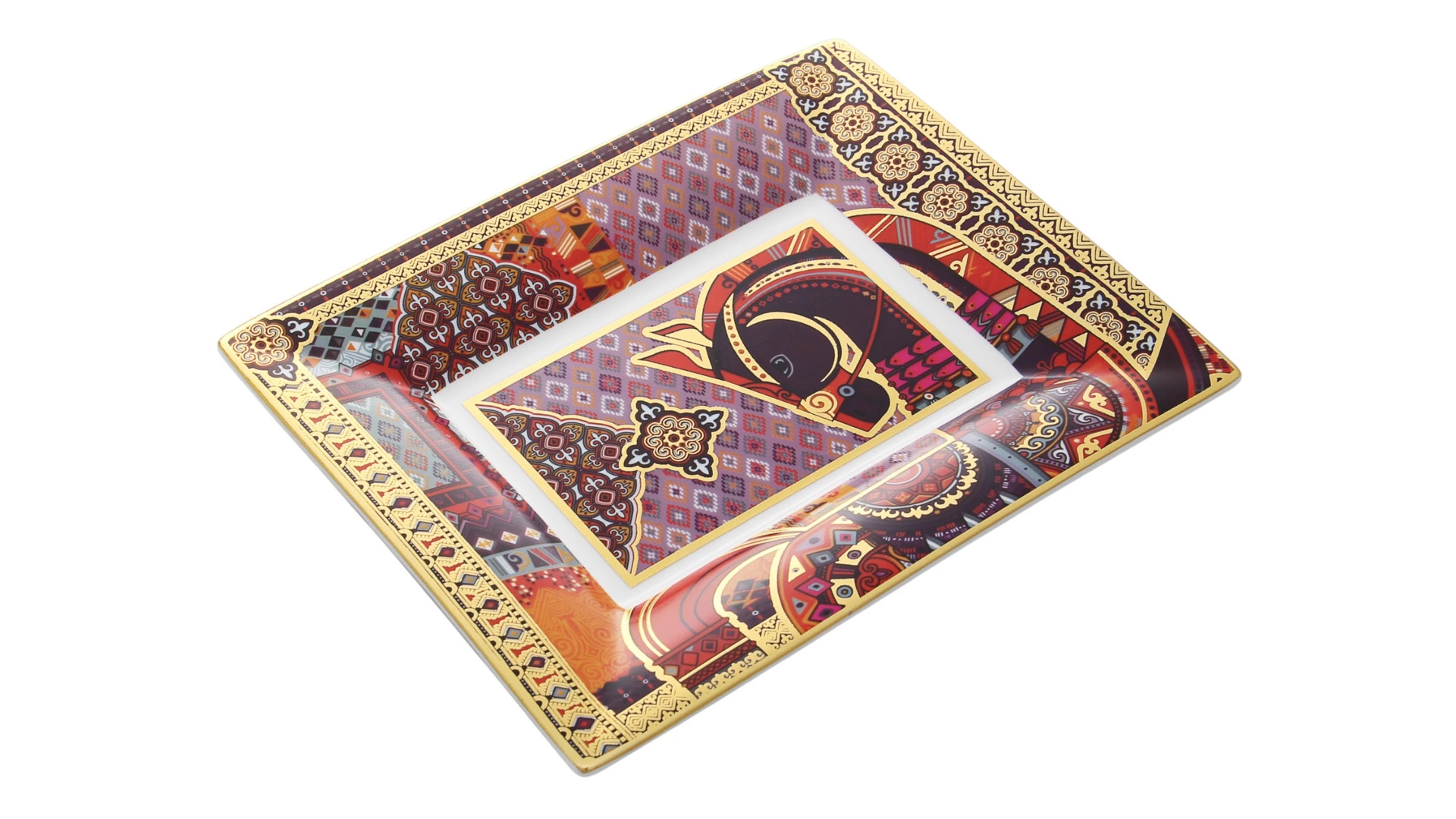 Блюдо прямоугольное Empire Сивка-Бурка 22 см, фарфор твердый, п/к