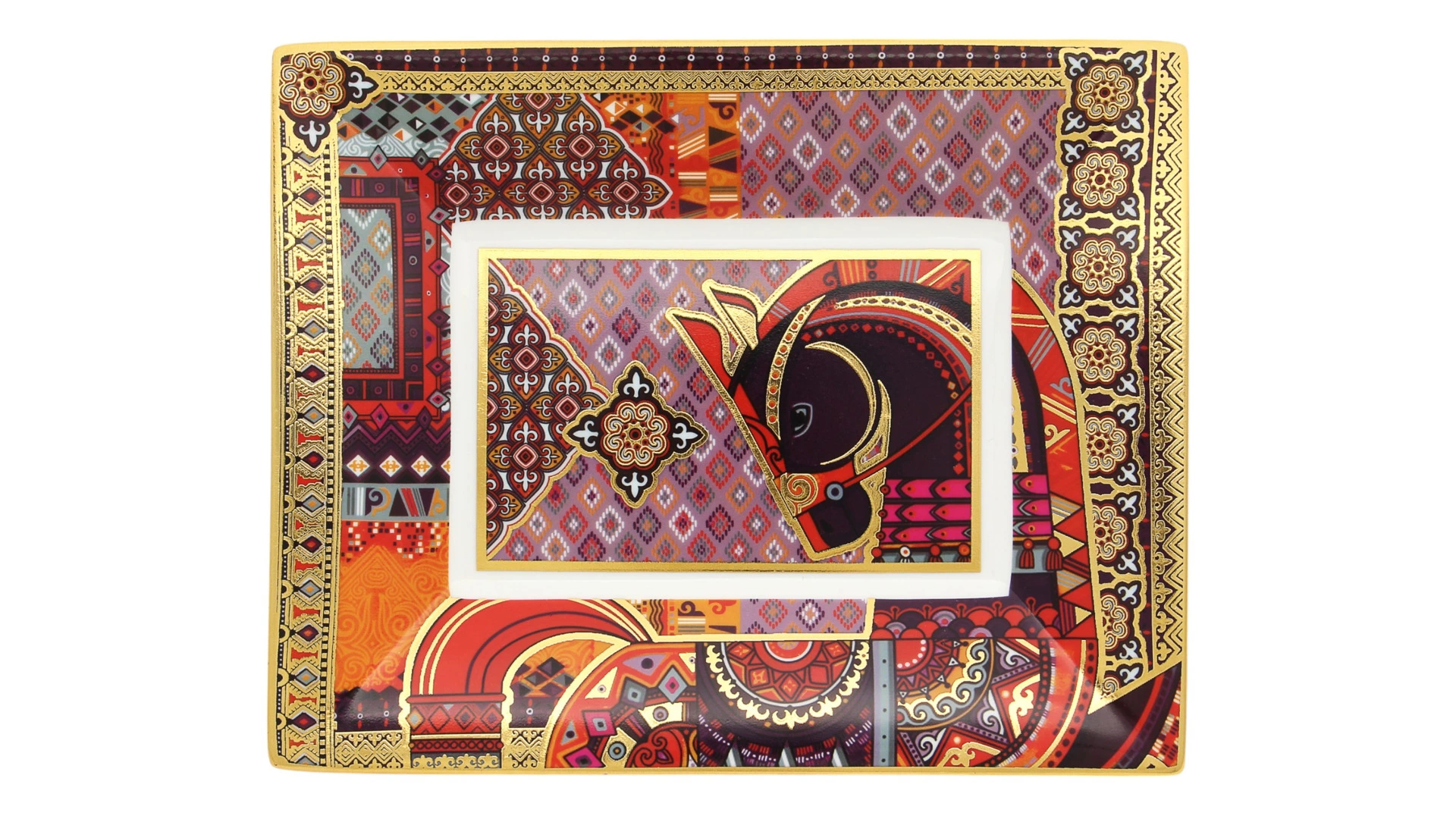 Блюдо прямоугольное Empire Сивка-Бурка 22 см, фарфор твердый, п/к