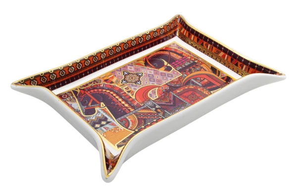 Блюдо прямоугольное Empire Сивка-Бурка 20 см, фарфор твердый, п/к