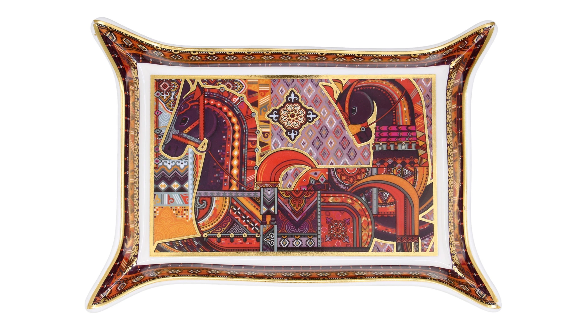 Блюдо прямоугольное Empire Сивка-Бурка 20 см, фарфор твердый, п/к