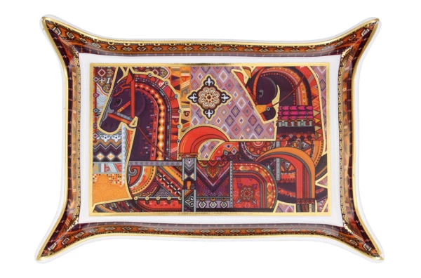 Блюдо прямоугольное Empire Сивка-Бурка 20 см, фарфор твердый, п/к