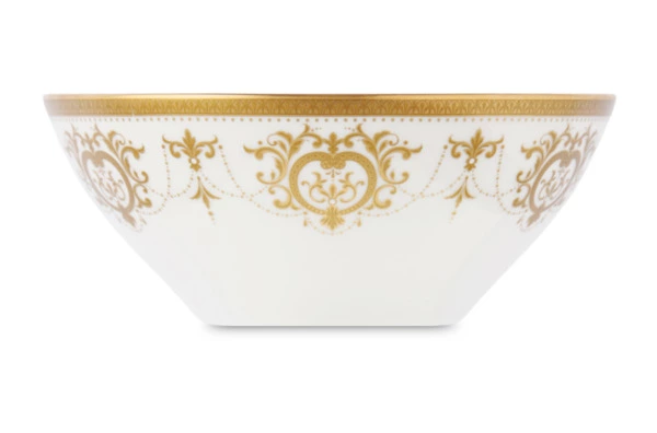 Салатник индивидуальный Narumi Золотая тиара 13 см, фарфор костяной