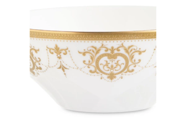 Салатник индивидуальный Narumi Золотая тиара 13 см, фарфор костяной