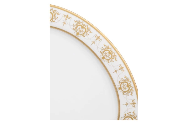 Блюдо овальное Narumi Золотая тиара 43х31,5 см, фарфор костяной