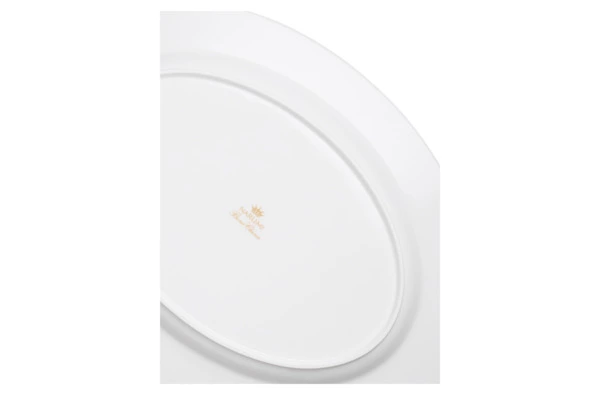 Блюдо овальное Narumi Золотая тиара 43х31,5 см, фарфор костяной