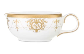 Соусник с ручкой Narumi Золотая тиара 110 мл, фарфор костяной