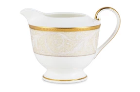 Молочник Narumi Золотой ноктюрн 200 мл, фарфор костяной