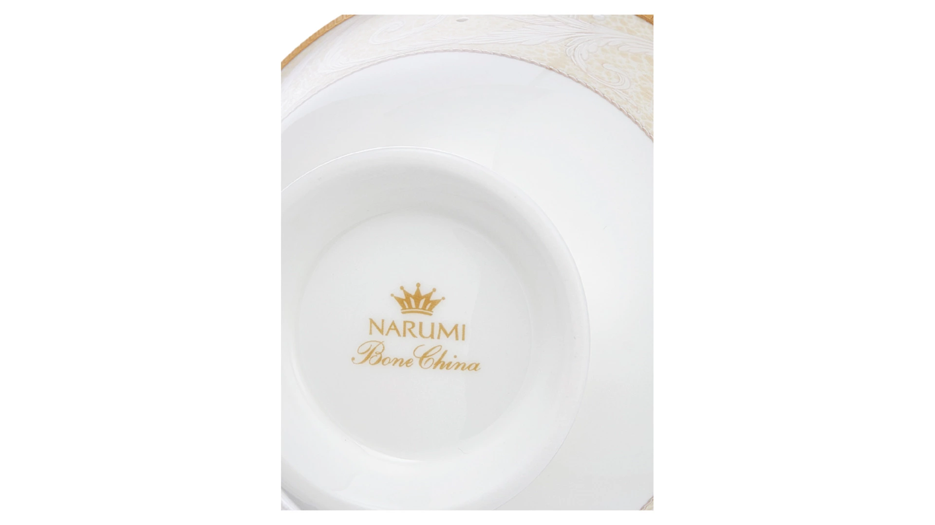 Сахарница Narumi Золотой ноктюрн 300 мл, фарфор костяной