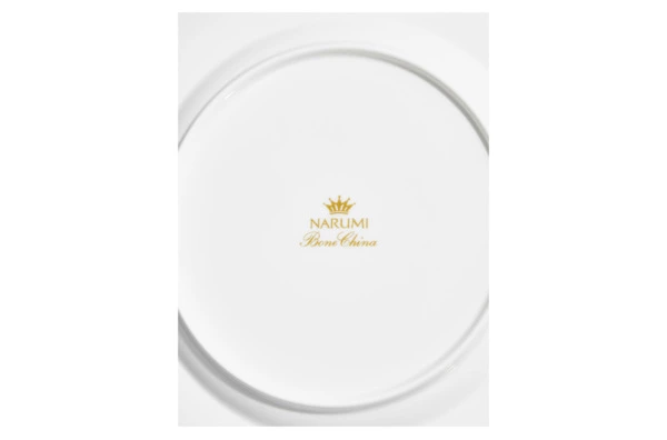 Тарелка обеденная Narumi Терраса, рельеф 27 см, фарфор костяной, матовая, белая, блестящая