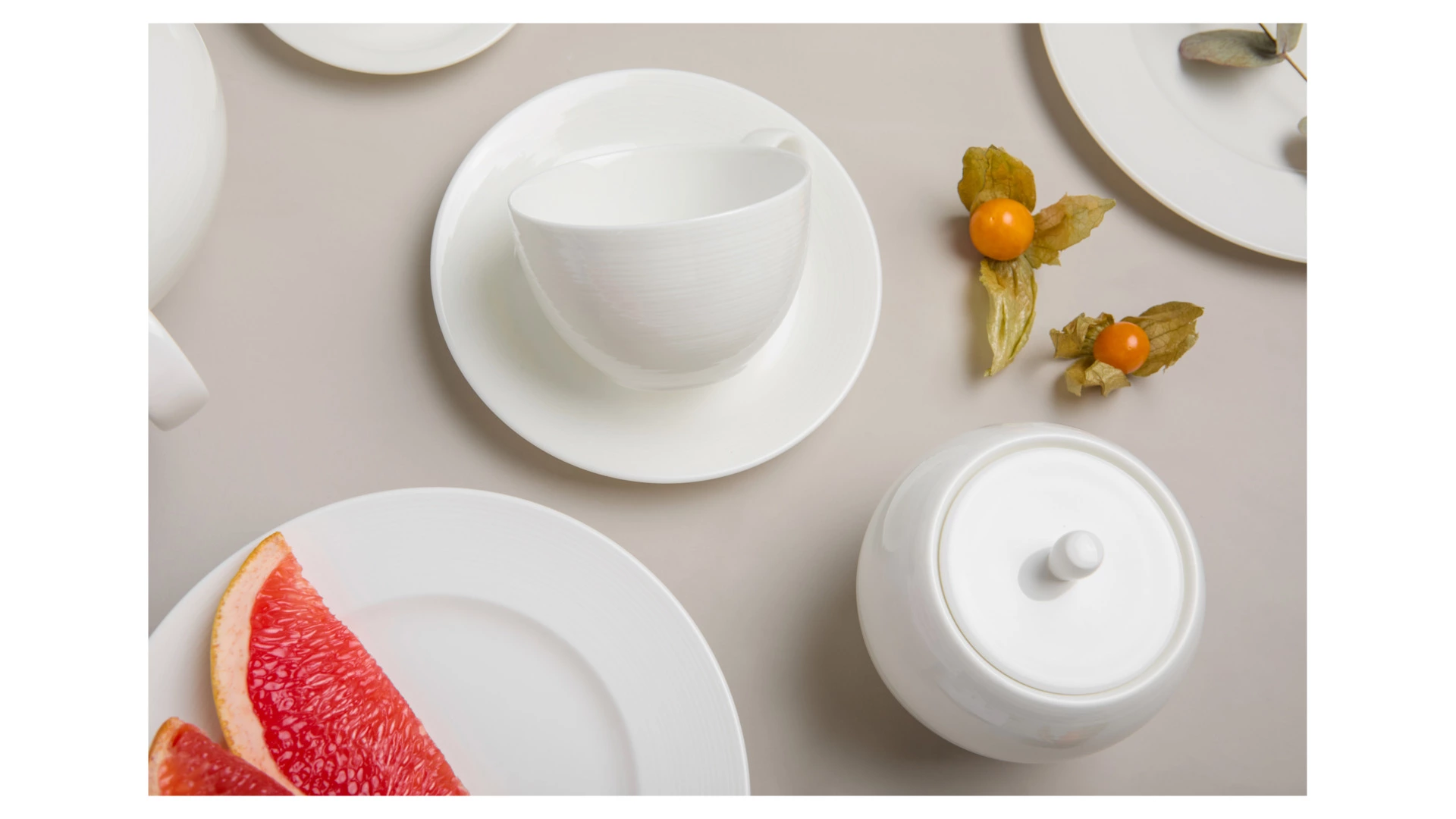 Чайник Narumi Терраса, рельеф 1,18 л, фарфор костяной