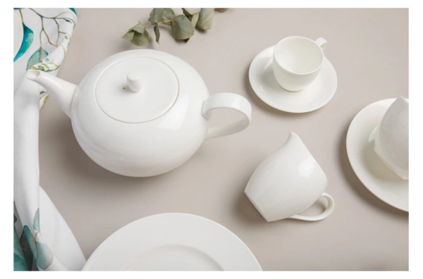 Чайник Narumi Терраса, рельеф 1,18 л, фарфор костяной