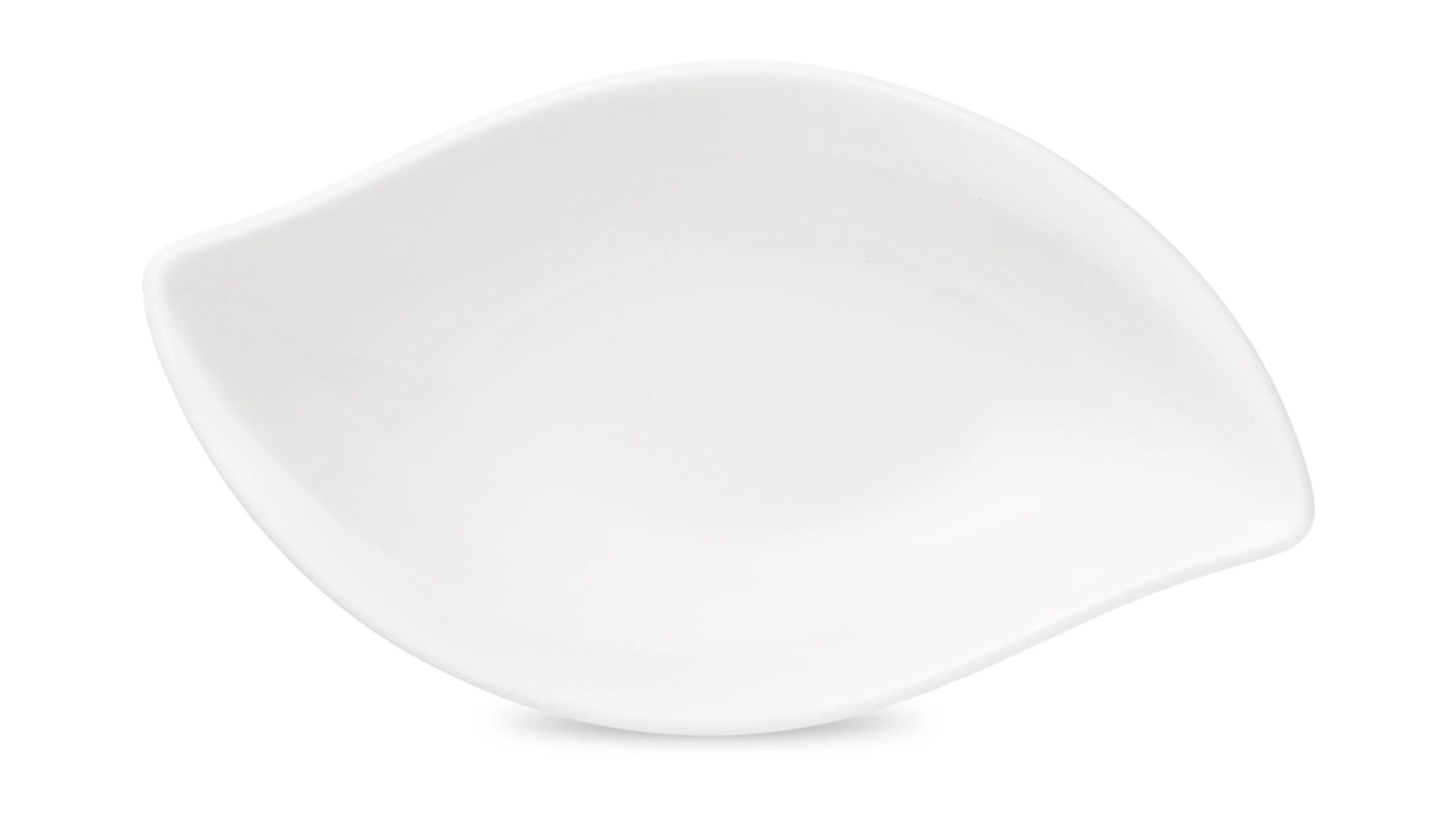 Чаша-лист Narumi Белый декор 13 см, фарфор костяной