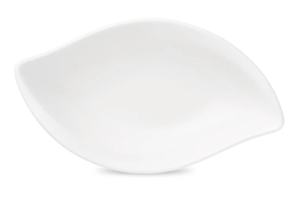 Чаша-лист Narumi Белый декор 13 см, фарфор костяной