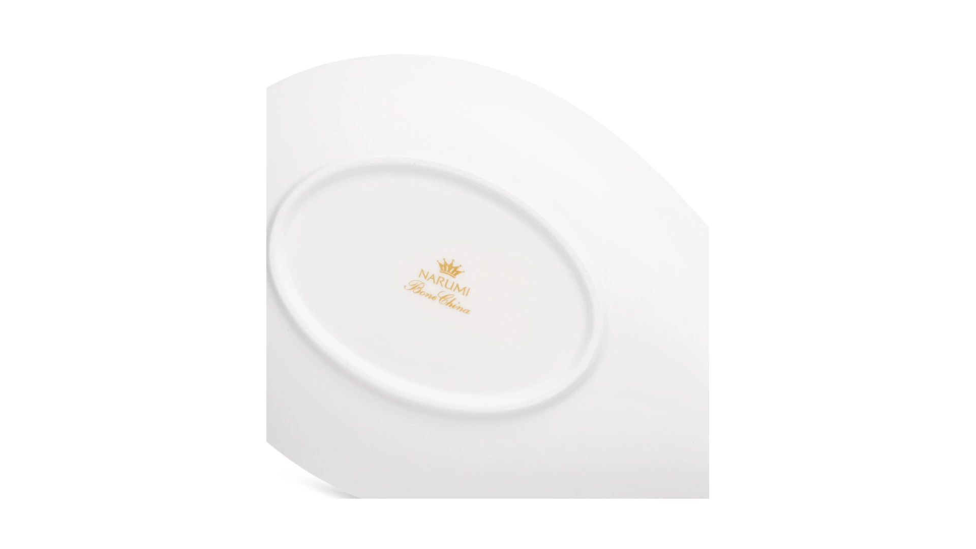 Подставка двойная под ложки Narumi Белый декор 32,5х14х3,5 см, фарфор костяной