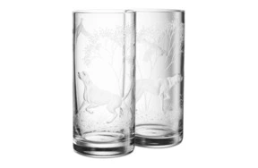 Набор стаканов для воды Decor de table Собаки 350 мл, 2 шт, хрусталь