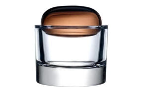 Банка для хранения Nude Glass Награда 18 см, стекло хрустальное, карамельная крышка