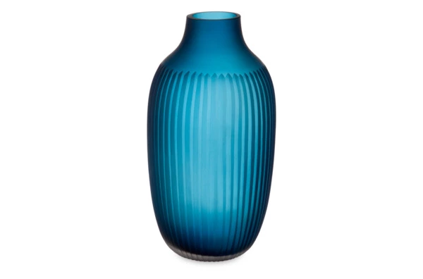 Ваза Decor de table Дальян 29 см, стекло, синяя