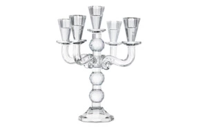 Канделябр на 5 свечей Decor de table Хрустальное вдохновение 28,5 см, хрусталь